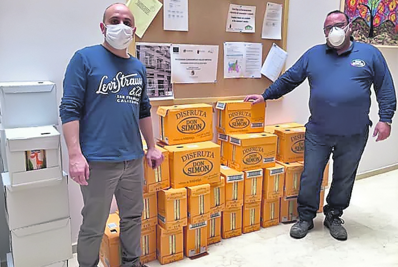 La empresa J. García Carrión dona 1.000 litros de zumo para los más necesitados