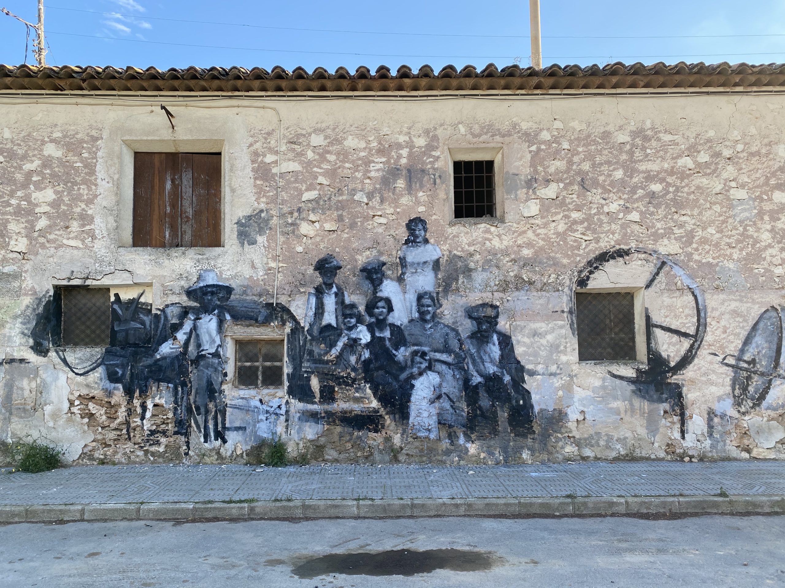 La Alquería rindió culto a San José con un mural que recrea las faenas del campo