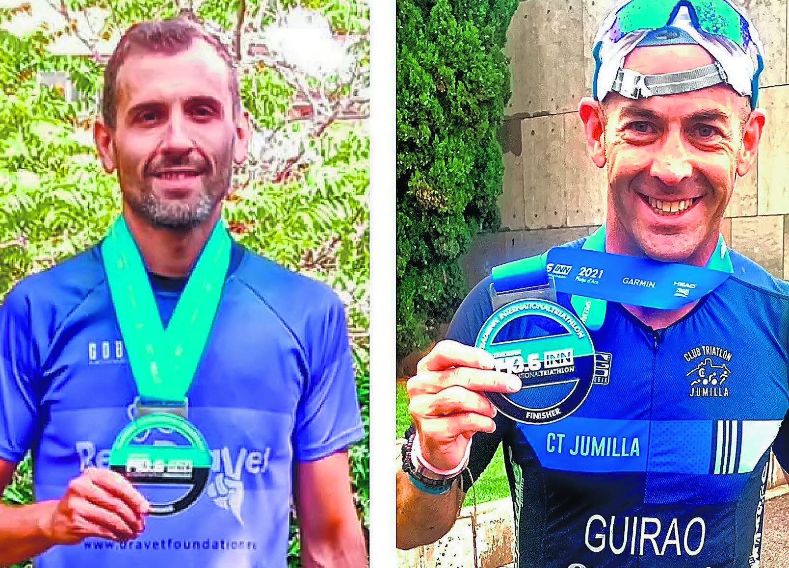Guillermo Bernal y Fran Guirao logran terminar su primer Ironman