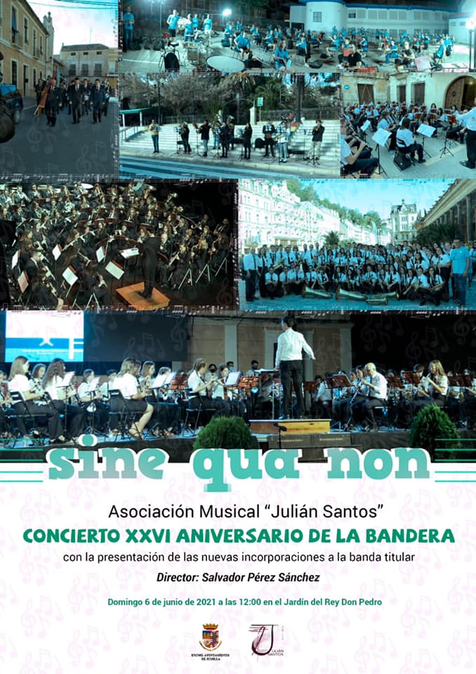 La Asociación Musical Julián Santos celebra el domingo el concierto del XXVI Aniversario de la Bandera