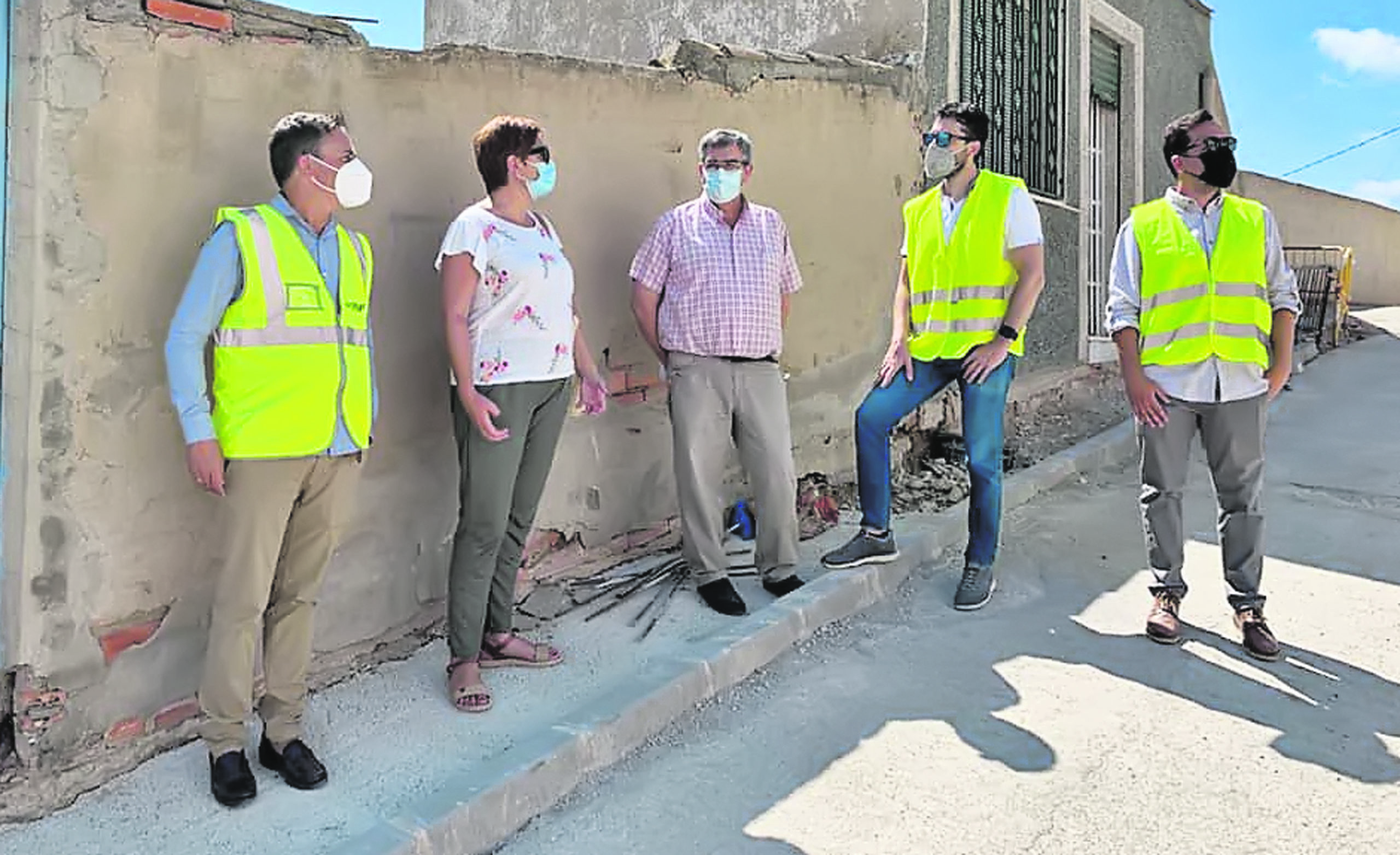 Avanzan las obras de la calle Diego Abellán en las que se van a invertir 139.000 euros