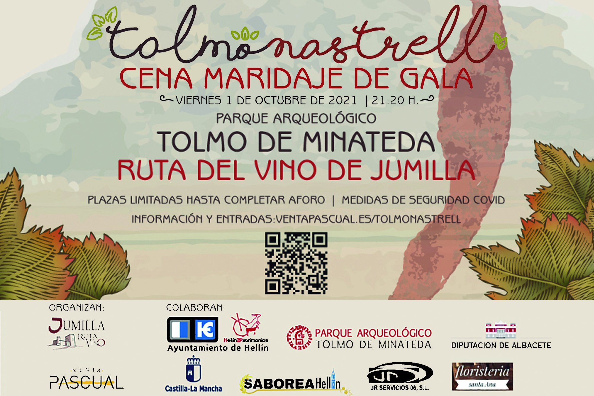 La Ruta del Vino junto a Venta Pascual organizan la cena de gala Tolmonastrell