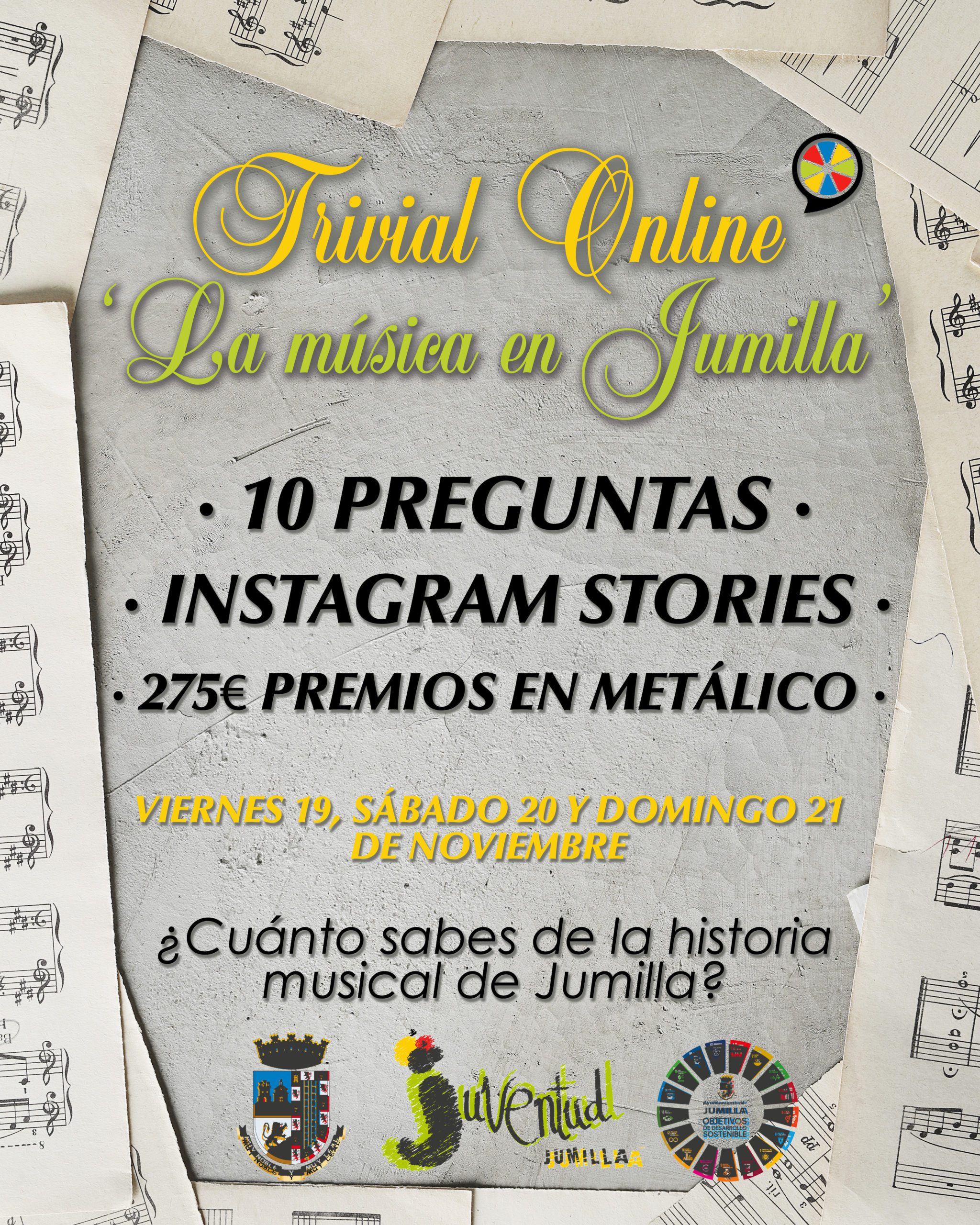 Juventud organiza un trivial en Instagram sobre la historia de la música en Jumilla