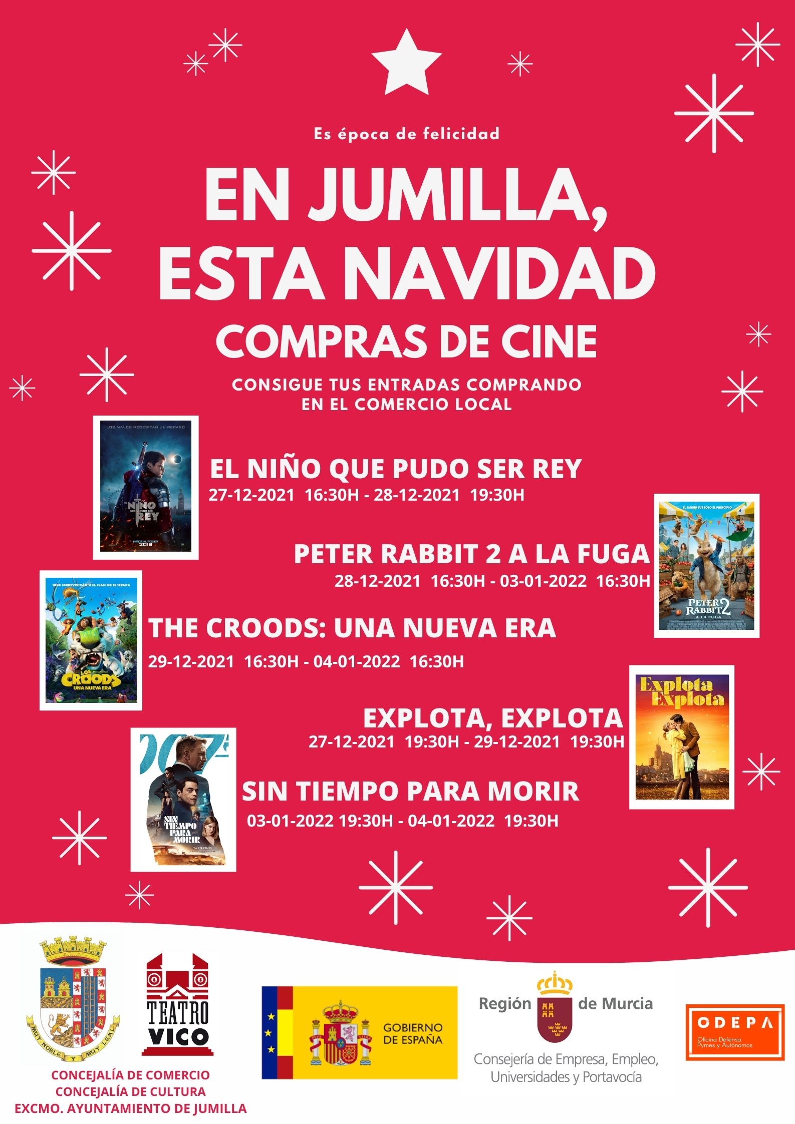 “Esta Navidad, compras de cine” es la campaña de Comercio que repartirá entradas para ver películas en el Vico