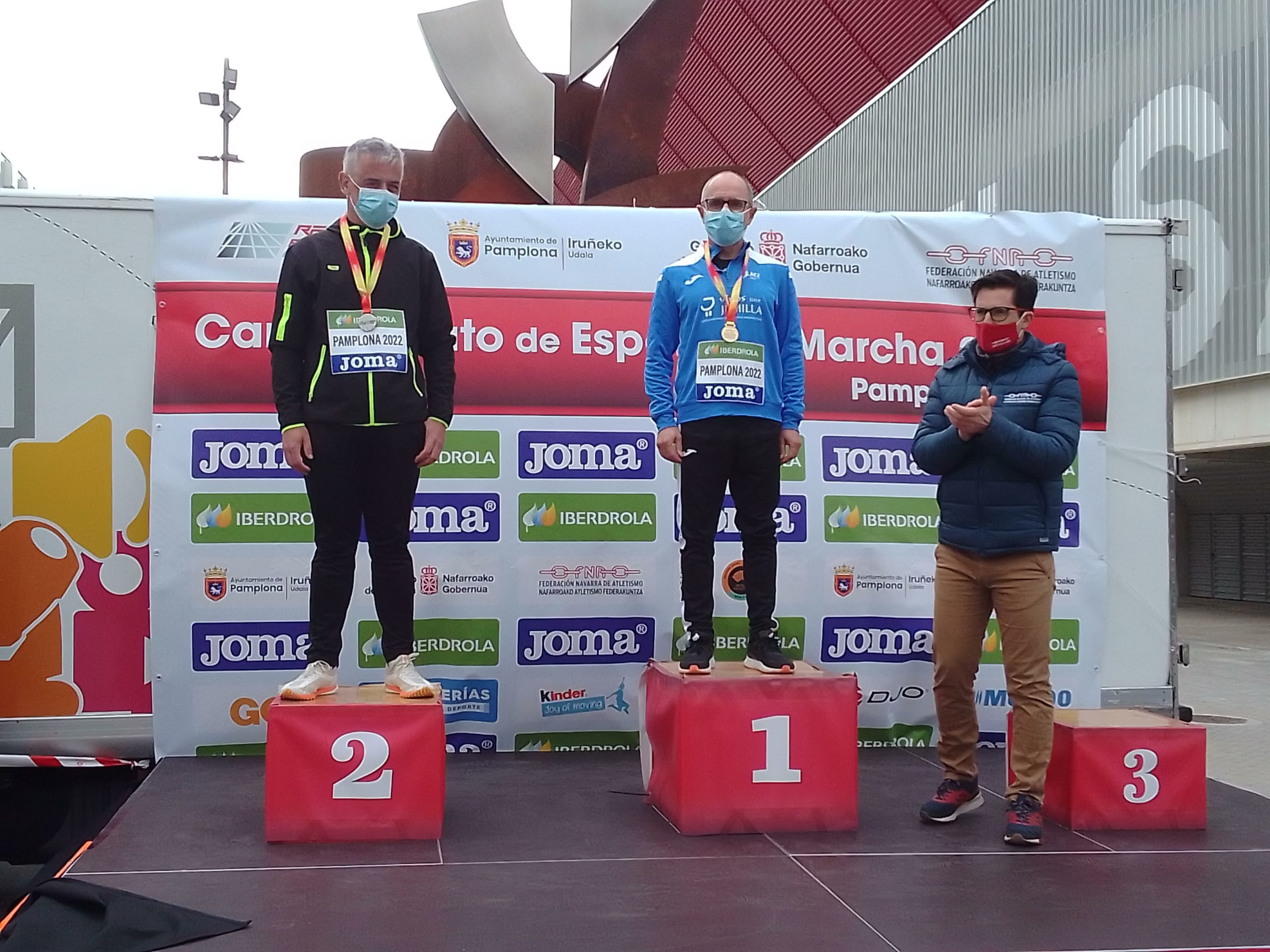 Juan Payá se proclama Campeón de España Master M-50 de 20 Kilómetros Marcha en Ruta en Pamplona.