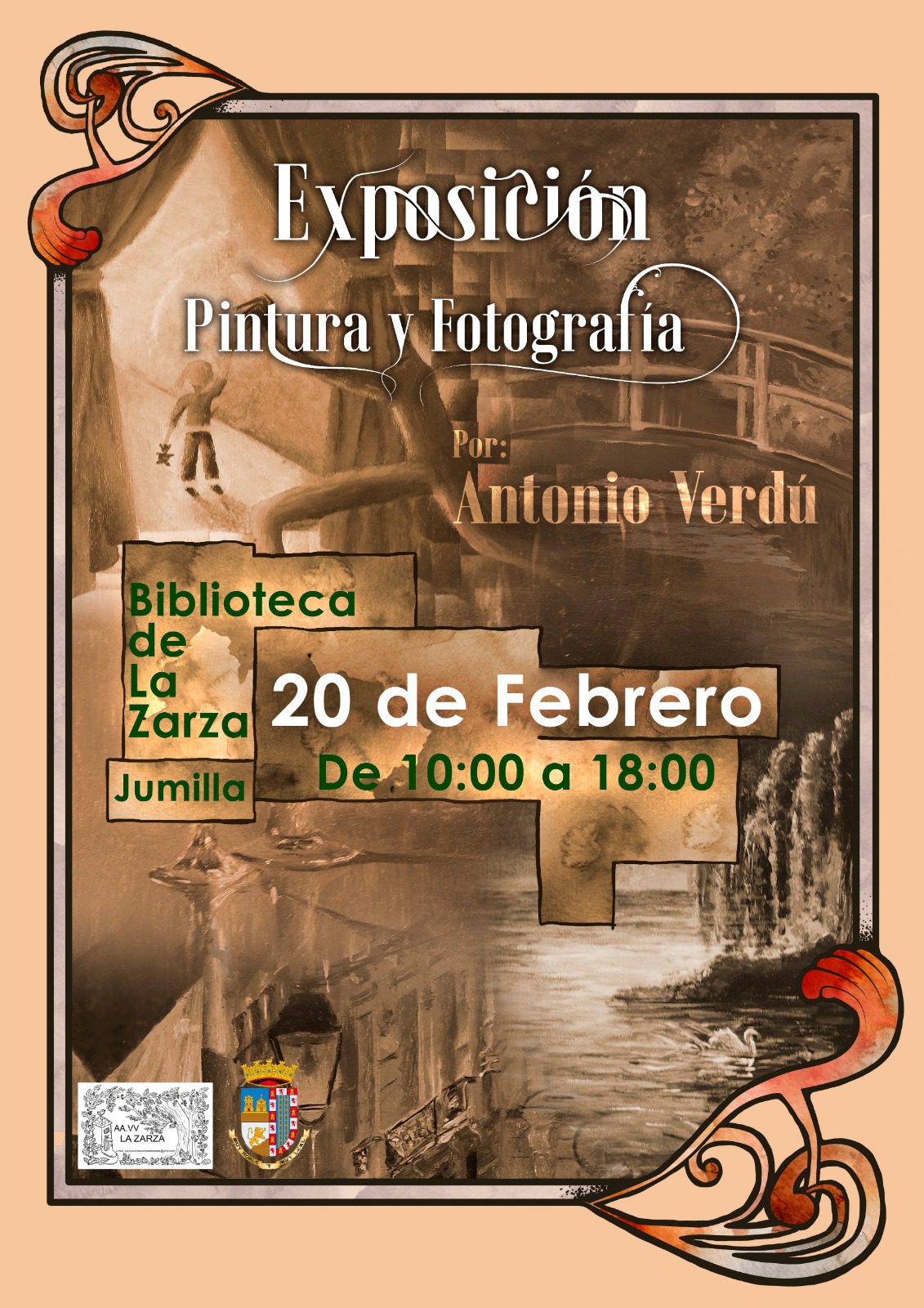La Biblioteca de La Zarza acoge este domingo una exposición de pintura y fotografía