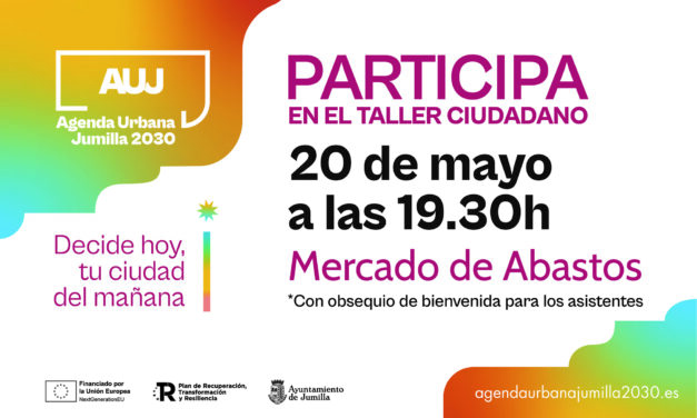 Esta tarde a las 19.30 horas comienza el diseño de Agenda Urbana de Jumilla en el Mercado de Abastos