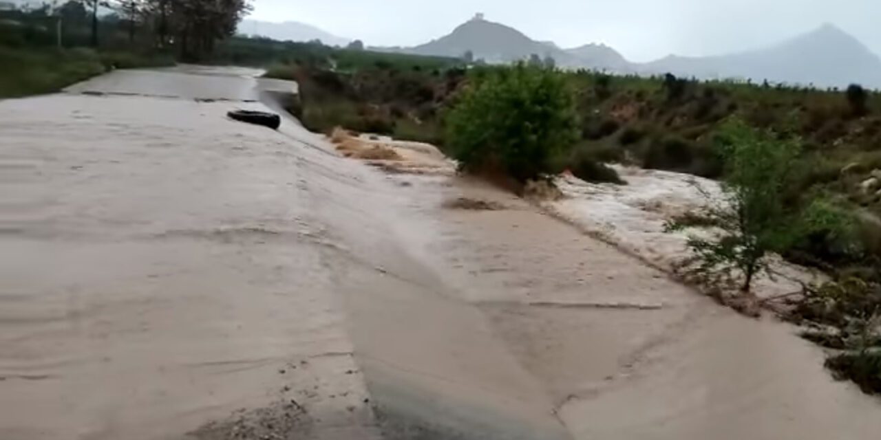 Más de 100 litros se han recogido estos días en zonas del término municipal como Las Rubializas