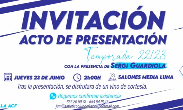 Sergi Guardiola apadrina mañana el nuevo proyecto del Jumilla ACF