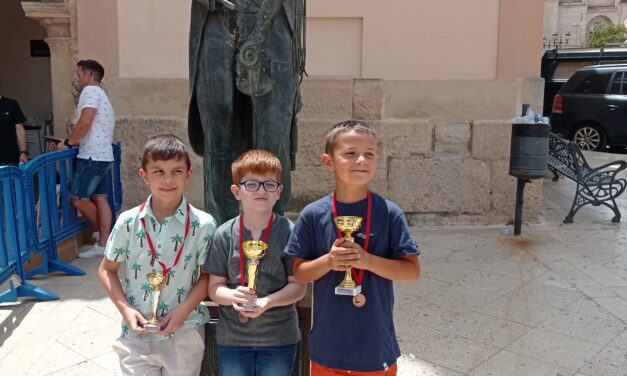 Los Sub-8 del Coimbra de Ajedrez hicieron pleno en el torneo de Yecla