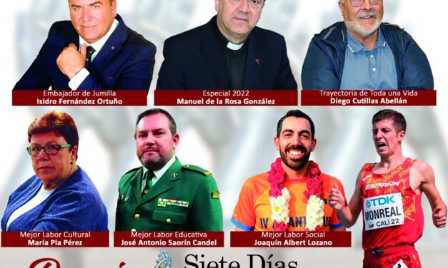 Este jueves Siete Días publica un Suplemento Especial de los Premios Siete Días Jumilla 2022