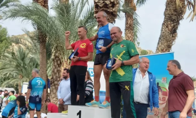 Ángel Lencina,1º de su categoría en la XV Carrera Ruta de las Norias de Abarán
