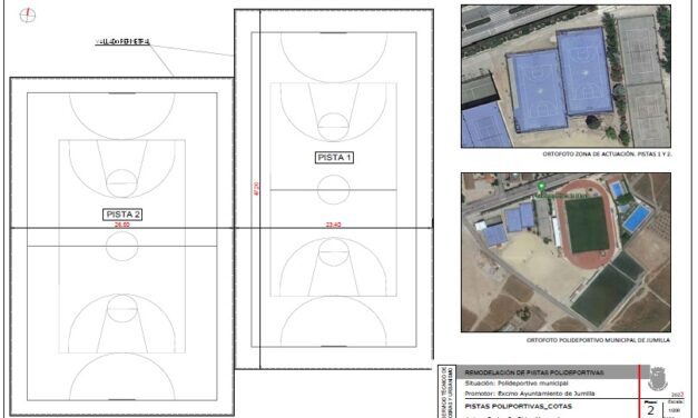 El Ayuntamiento va a acometer la remodelación integral de las pistas multideporte del Polideportivo