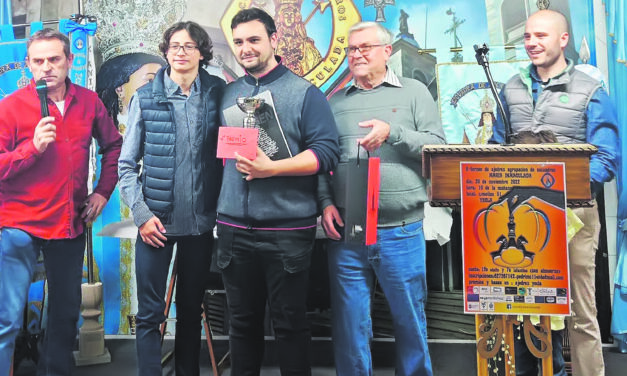 Castellanos y Cebrián se suben al 2º y 3º pódium del VI Torneo de Yecla