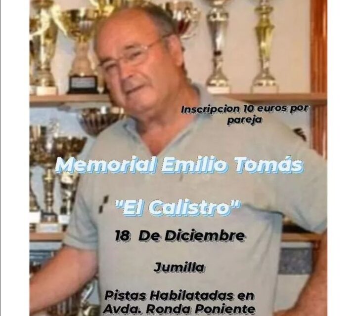 El XVI Torneo Navideño de Petanca en memoria de Emilio Tomás “Calistro” se lleva a cabo este domingo