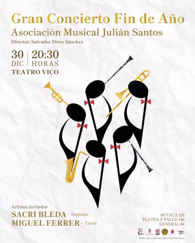 Vive El Concierto Fin De Año En El Teatro Vico Con La Asociación Musical Julián Santos Siete 