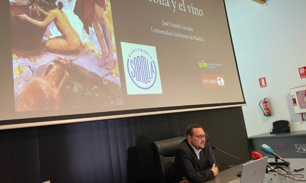 José Fenoll habló de “La uva y el vino en la antigüedad a través de los ojos de Joaquín Sorolla”