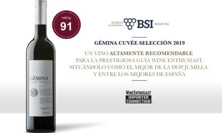 El vino de BSI Gémina Cuvée Selección 2019 logra 91 puntos en la Guía Wine Enthusiast