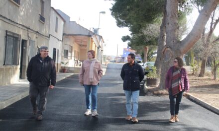 Concluyen las obras de mejora del asfaltado en las pedanías de La Alquería y La Fuente del Pino