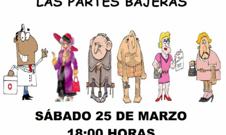 El grupo teatral Bajo los focos representa mañana “El consultorio de las partes bajeras”