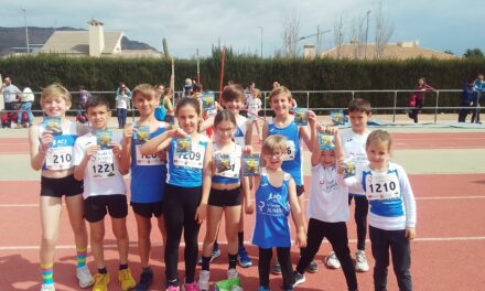 Los mini atletas de Jumilla se traen ocho medallas de la final del Campeonato Regional Sub-10 y Sub-12