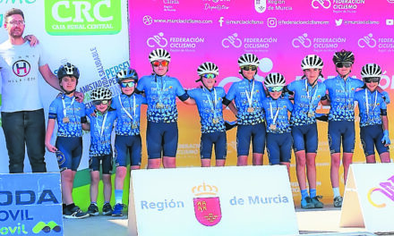 La Escuela de Ciclismo Jumilla se presenta en Lo Pagán junto al resto de escuelas de la Región