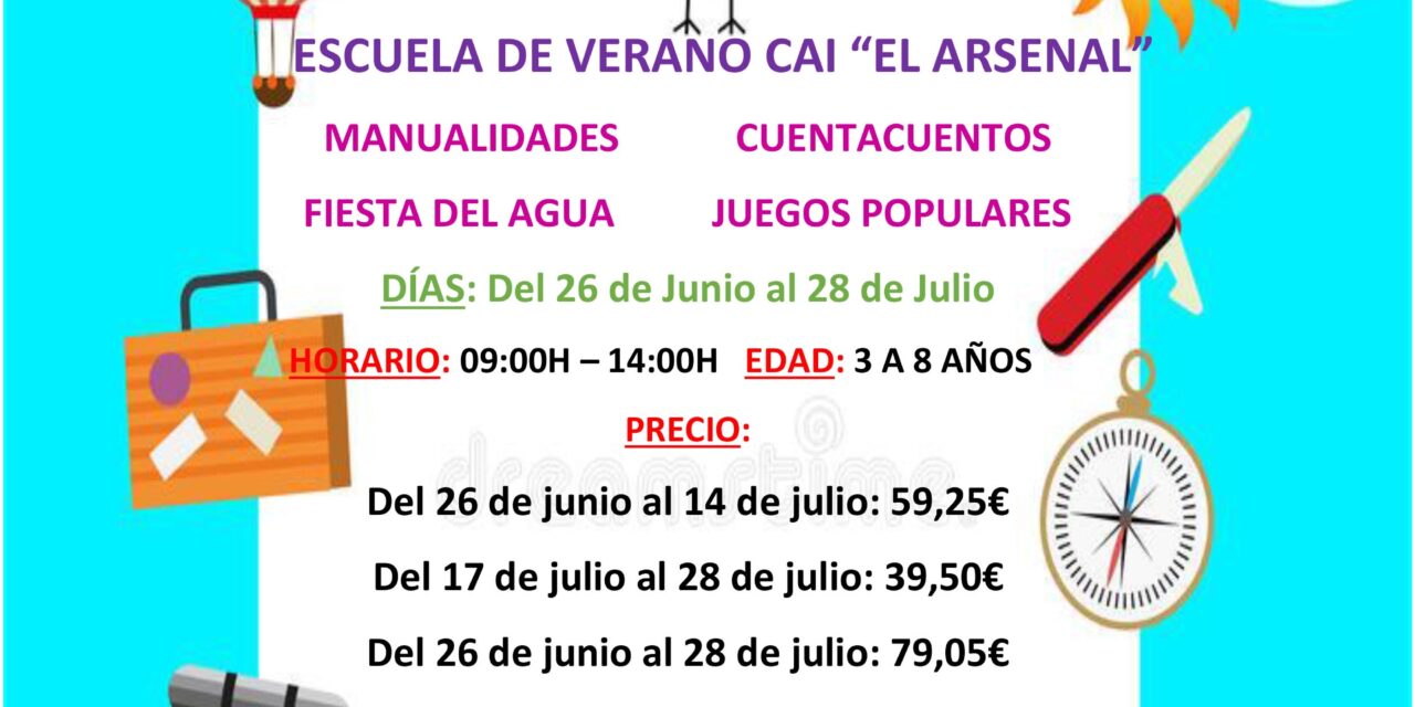 El próximo lunes se abre el plazo de inscripciones para la Escuela de Verano del CAI