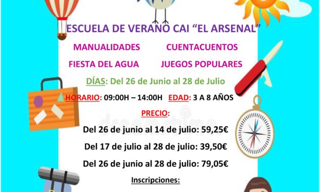 El próximo lunes se abre el plazo de inscripciones para la Escuela de Verano del CAI