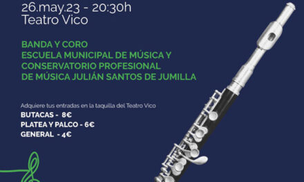 La Banda y Coro de la Escuela de Música  y el Conservatorio, despiden hoy el curso con un concierto solidario en el Vico