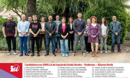 IU Verdes-Podemos da a conocer a las personas que integran su lista