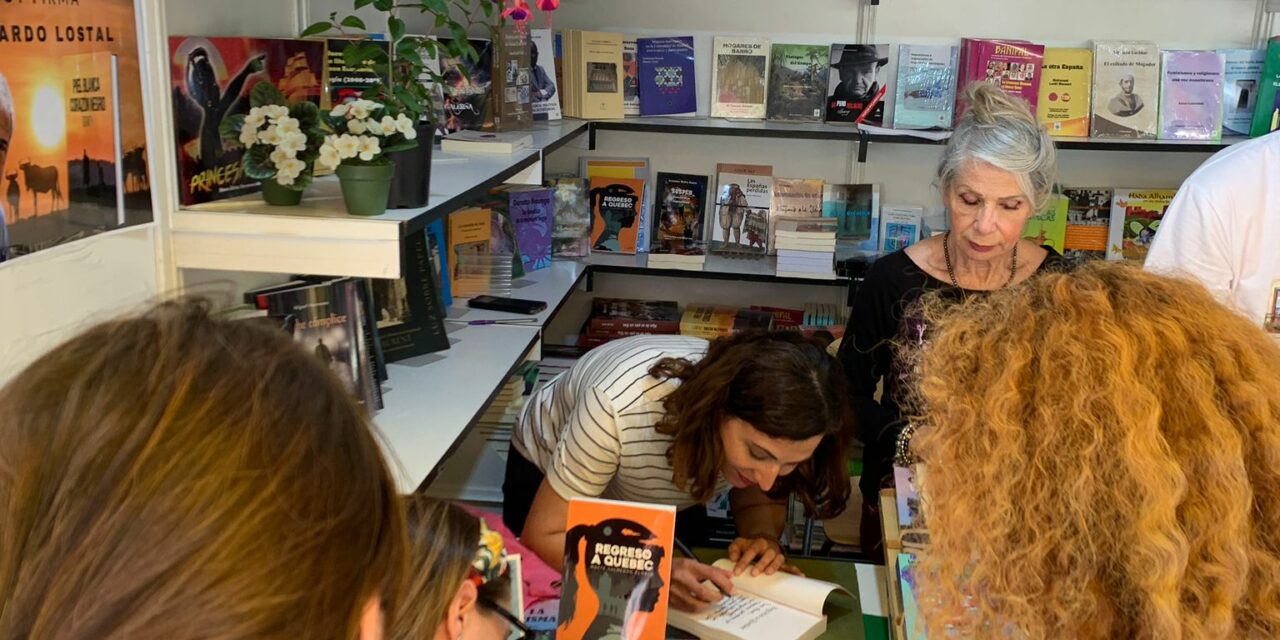 Mayte Salmerón, y su «Regreso a Quebec», presente en la Feria del Libro de Madrid