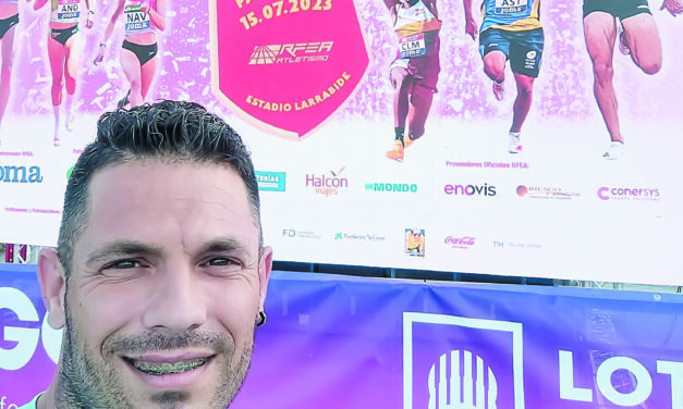 Álex Barrón, con la selección murciana en el Campeonato de España de Federaciones