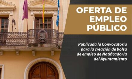 Se abre el plazo de solicitudes para las pruebas selectivas para la creación de una bolsa de empleo de notificador