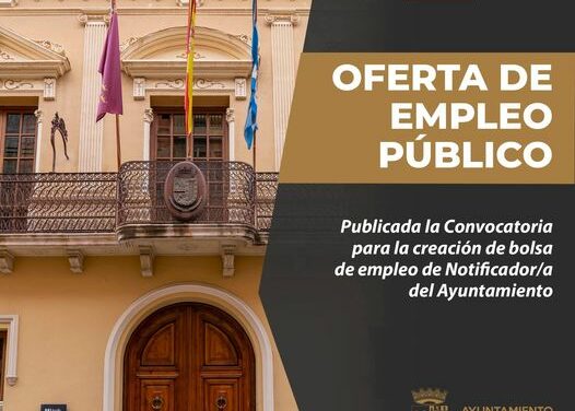 Se abre el plazo de solicitudes para las pruebas selectivas para la creación de una bolsa de empleo de notificador