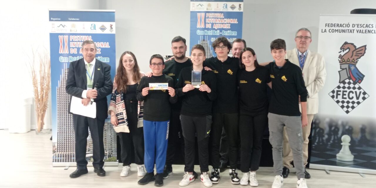 El Club Coimbra Jumilla se proclama subcampeón en la XIV Copa de España Sub-14 de Ajedrez