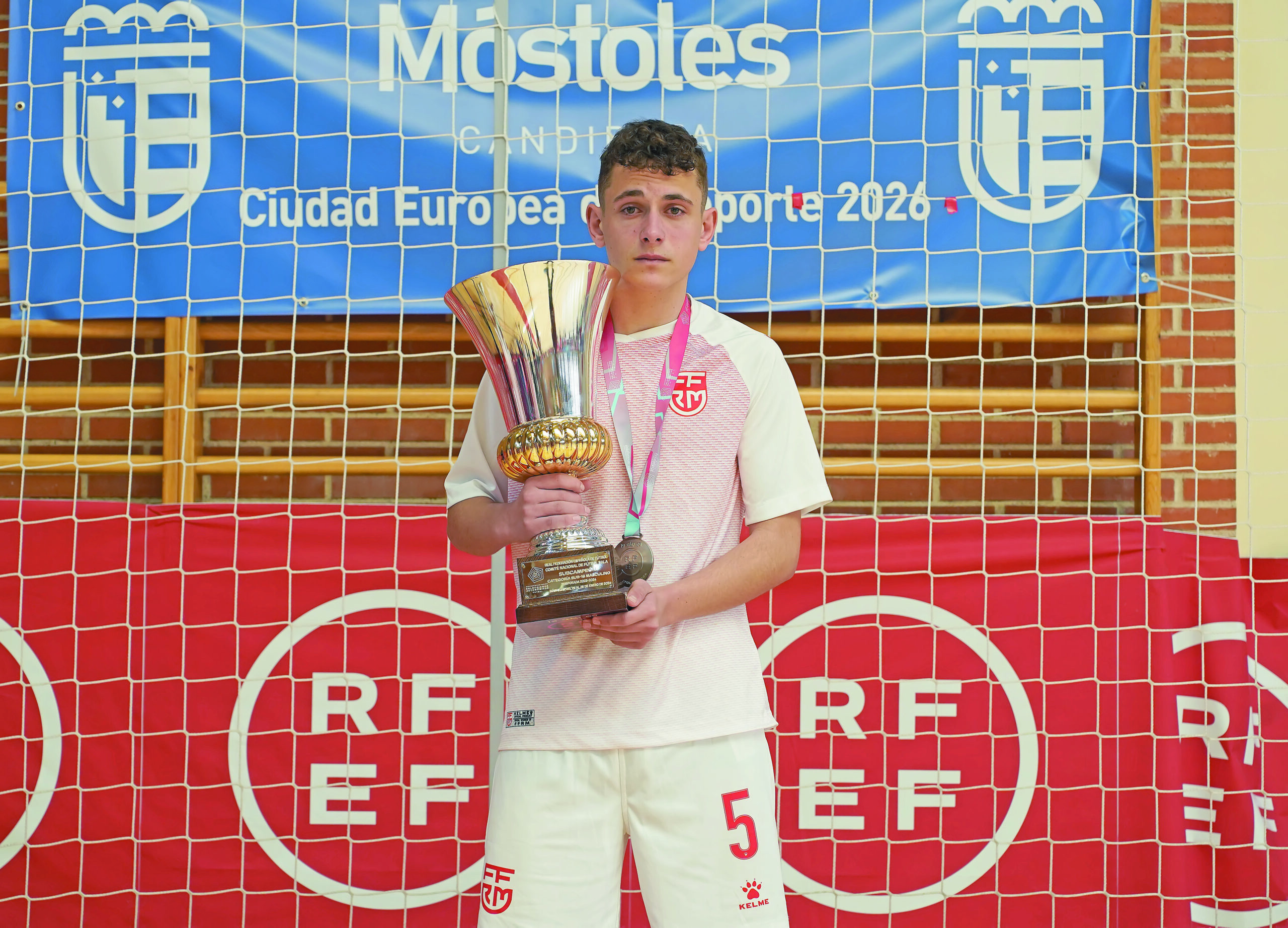 Lorenzo González, subcampeón de España de fútbol sala sub-16