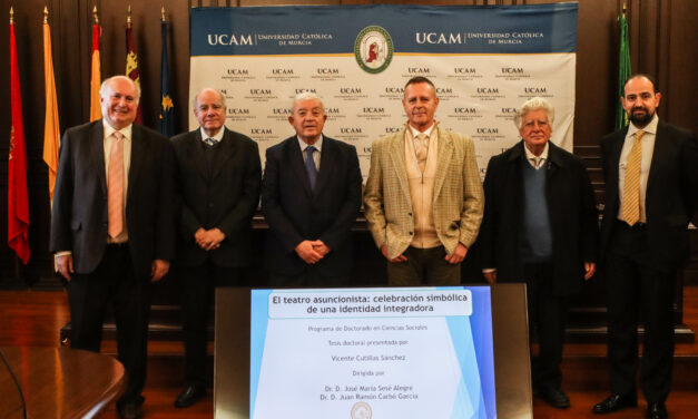 Vicente Cutillas defiende en la UCAM una tesis doctoral sobre el teatro Asuncionista