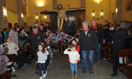 El Cristo de la Reja está en San Juan, preparado para el culto y para la procesión de Viernes Santo noche