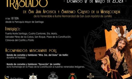 Las imágenes de San Juan y el Cristo de la Misericordia se trasladan el domingo de Santiago hasta El Pósito