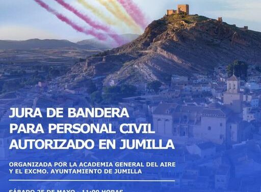 Doscientos civiles podrán jurar la bandera de España en Jumilla, el próximo 25 de mayo en el Paseo