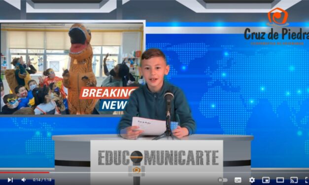 Alumnos del Cruz de Piedra crean un noticiario dentro de ‘EduComunicarte’