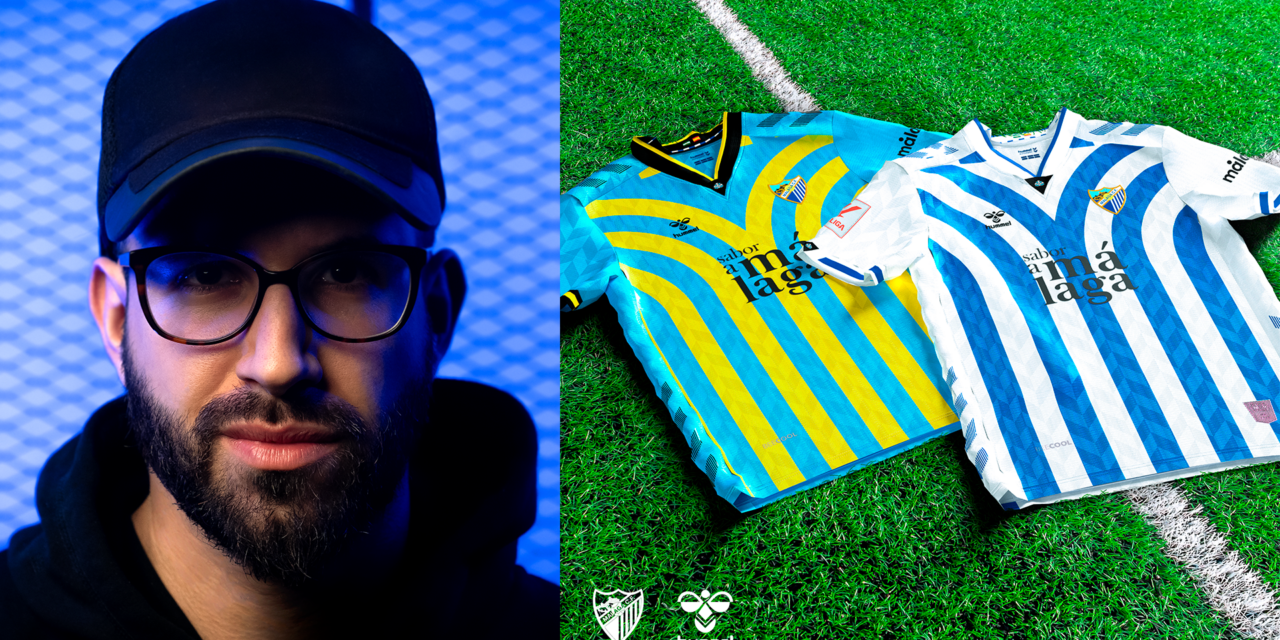 Antonio José Pérez presenta un proyecto de unas  equipaciones del Málaga CF y Hummel