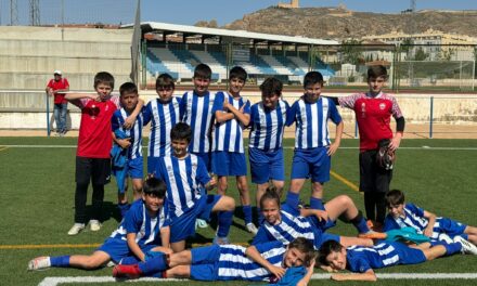 Duelo de altura en el último partido de los alevines de la Escuela que pueden ser campeones de Liga