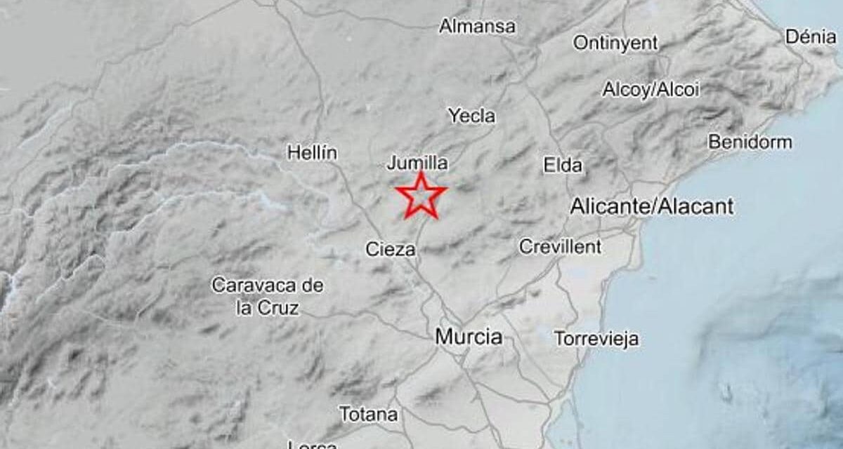 Jumilla registra esta mañana un terremoto de 2,8 grados de magnitud