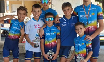 Edu Morcillo y Sergio García, de la Escuela de Ciclismo, 1º y 2º en Lorquí