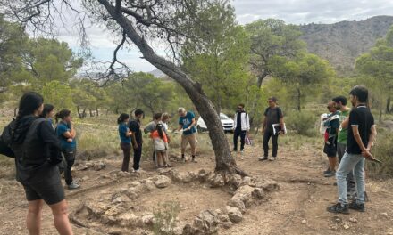 Treinta personas visitan la necrópolis del Collado y Pinar de Santa Ana