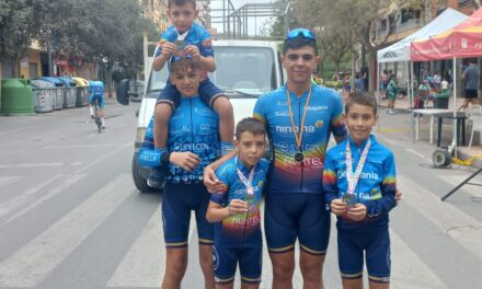 Ciclistas de la escuela compiten en Lorca y en Algezares