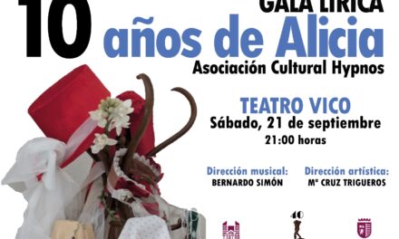 La Asociación Hypnos celebra una nueva edición de la gala lírica «10 años con Alicia»