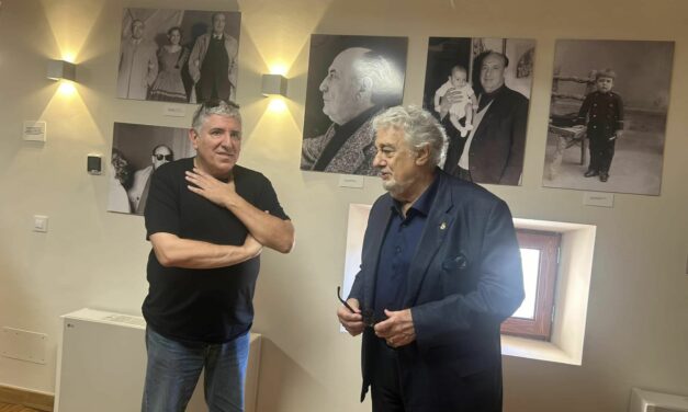 Plácido Domingo visitó Jumilla, tras su actuación en el Víctor Villegas