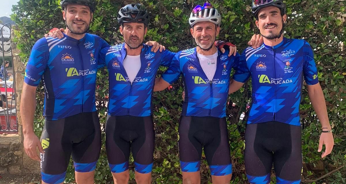 Cuatro bikers defienden el color azul jumillano en la BTT Elche de la Sierra Cañones del Segura